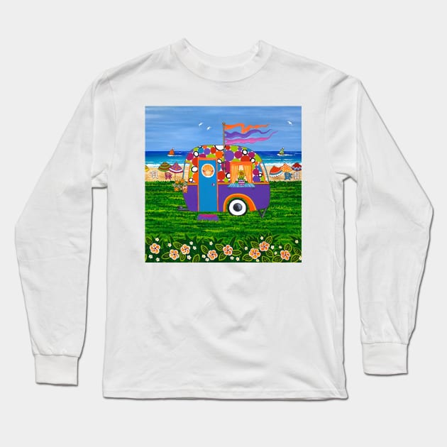 Caravan Holiday Betty-Sue Long Sleeve T-Shirt by Lisafrancesjudd